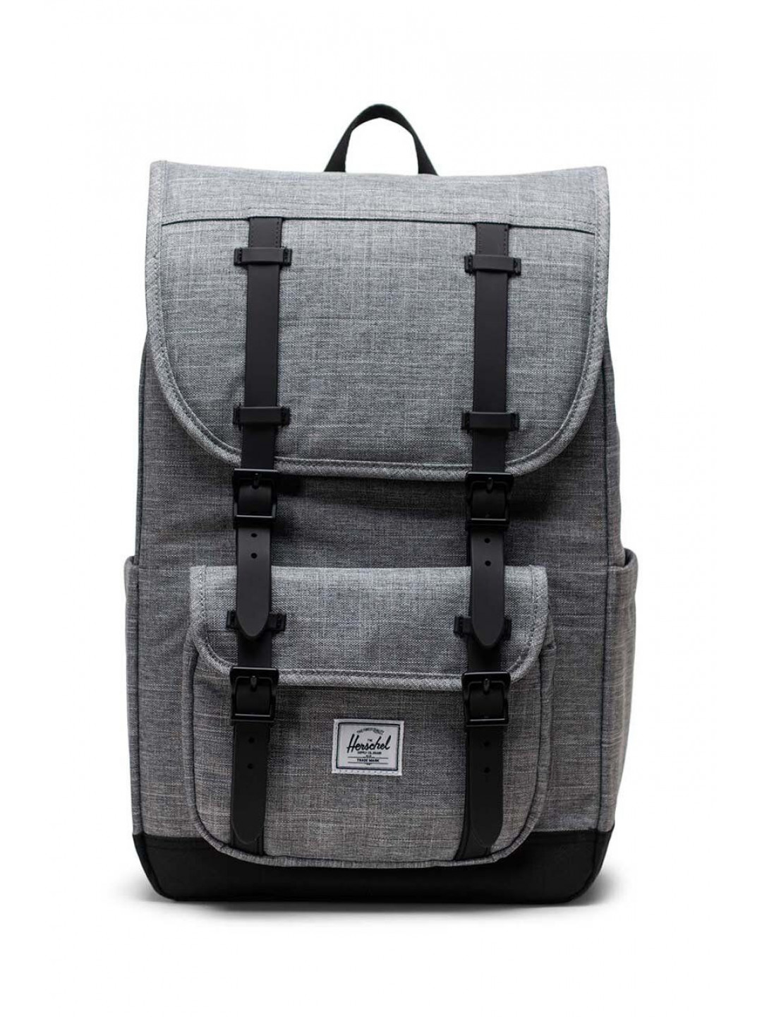 Batoh Herschel Little America Mid šedá barva velký vzorovaný